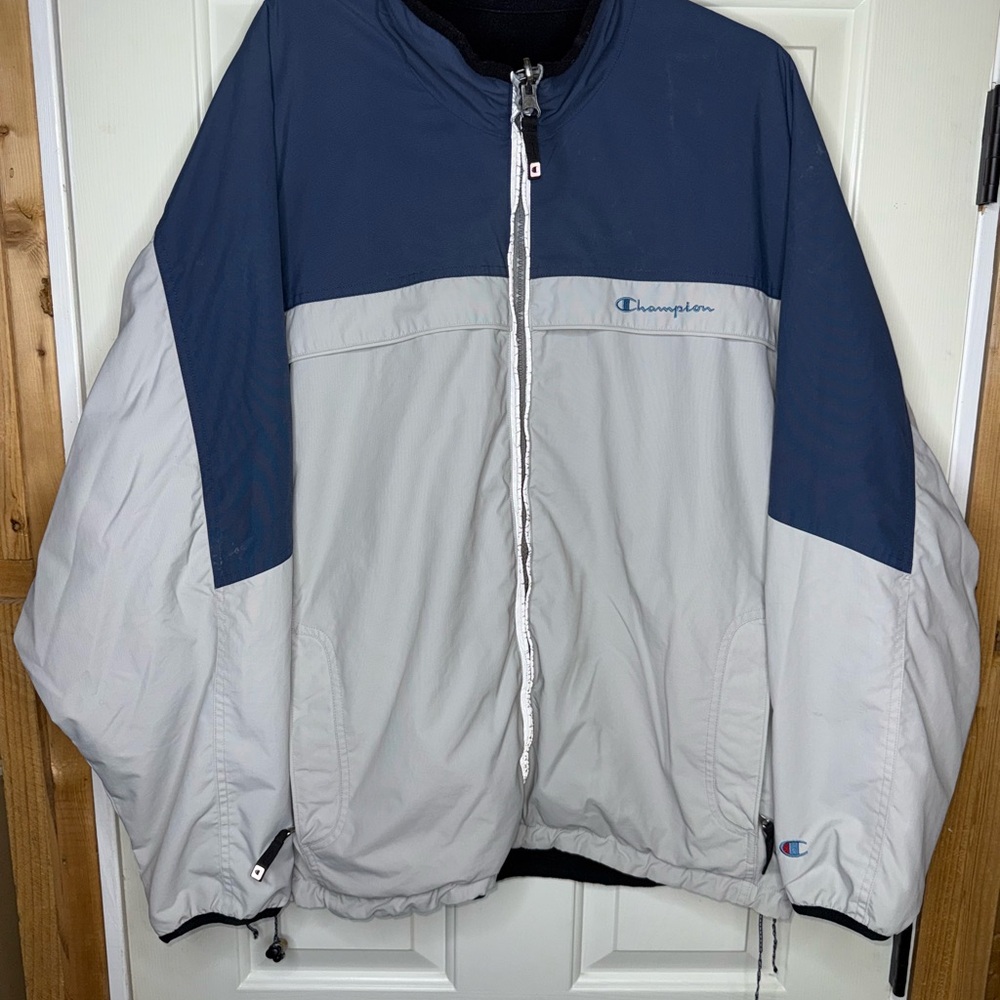 Vintage Men’s Champions Reversible Nylon Jacket Size 2XL
